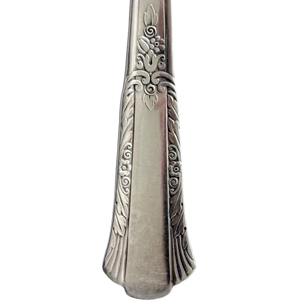 WM Rogers Treasure 1940 Overlaid IS Silverplate Dinner Spoon 8 3/4